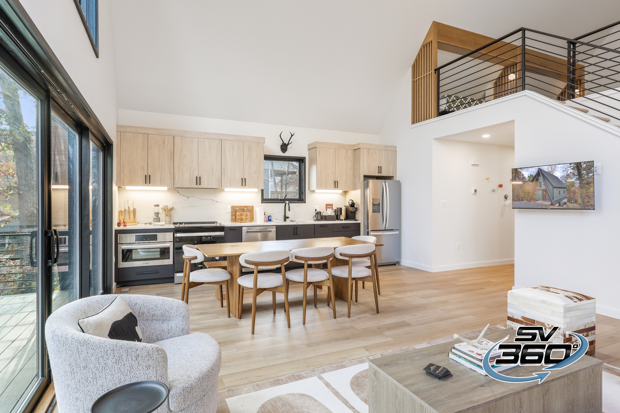 view of an open floorplan short term rental